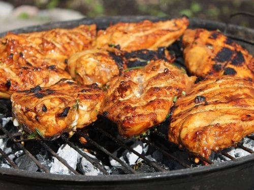 grilled chicken with honey mustard sauce